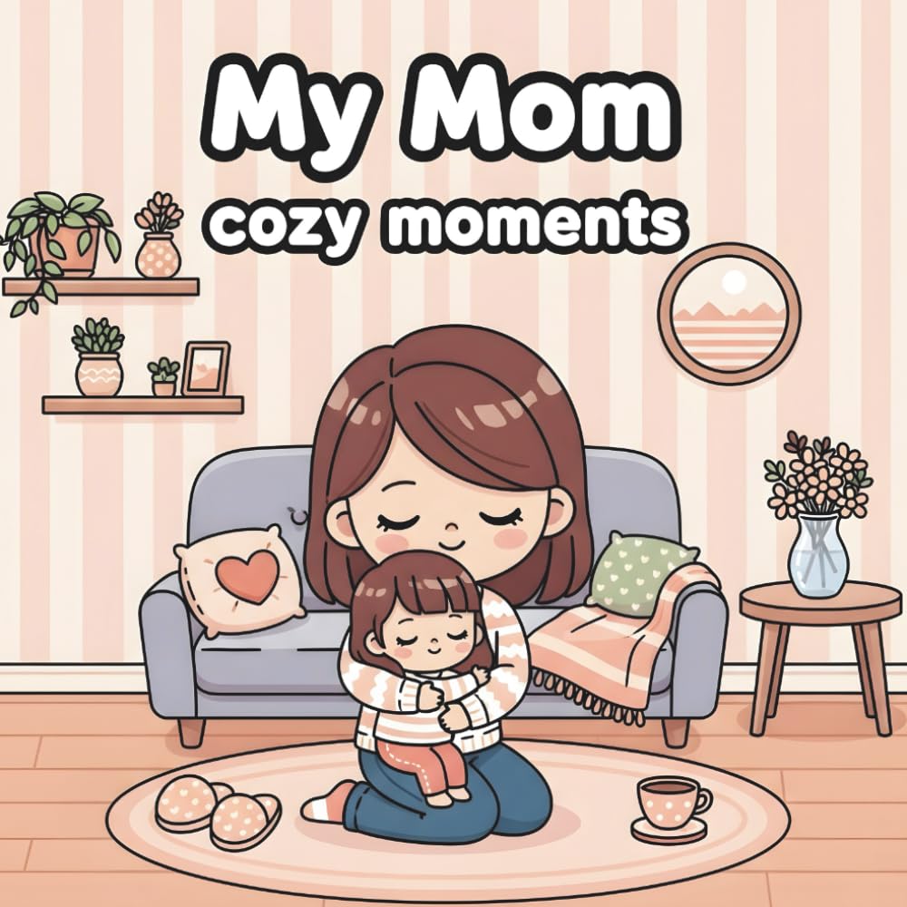 My Mom cozy moments: Is a heartwarming coloring book packed with relaxing, feel-good scenes from a mom’s everyday life