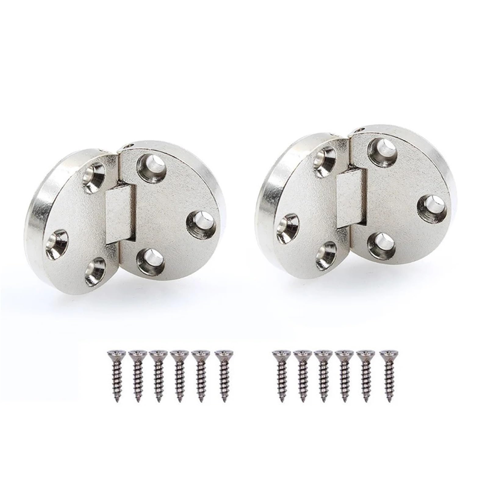 180 Degree Flip Folding Hinge 2pcs Furniture Cabinet Concealed Connector Bracket Table Embedded Hinge for Home Flap Zinc Alloy Folding for Folding Tables Cabinets Wardrobes