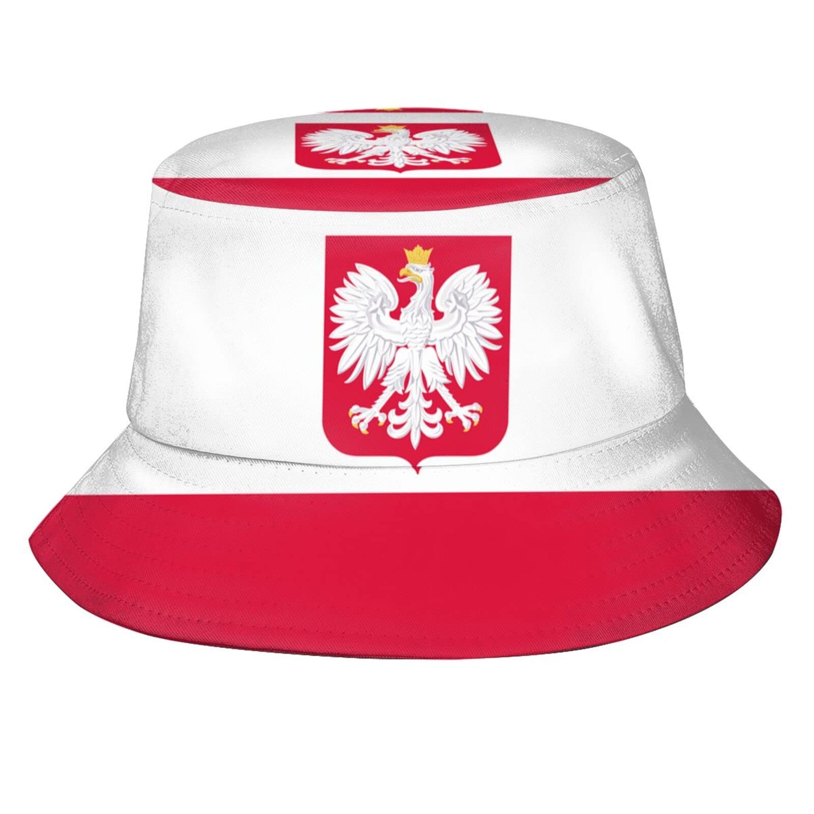 Feiyuzhang Unisex Poland Flag-I001 Poland Flag Bucket Hat Wide Brim Sunhat Boonie Hats Fishing Hiking Safari Outdoor Polish Hats For Men Women