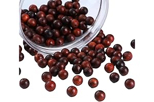 Handmade Round Natural Rosewood Beads for Mala Prayer Necklace or Bracelet