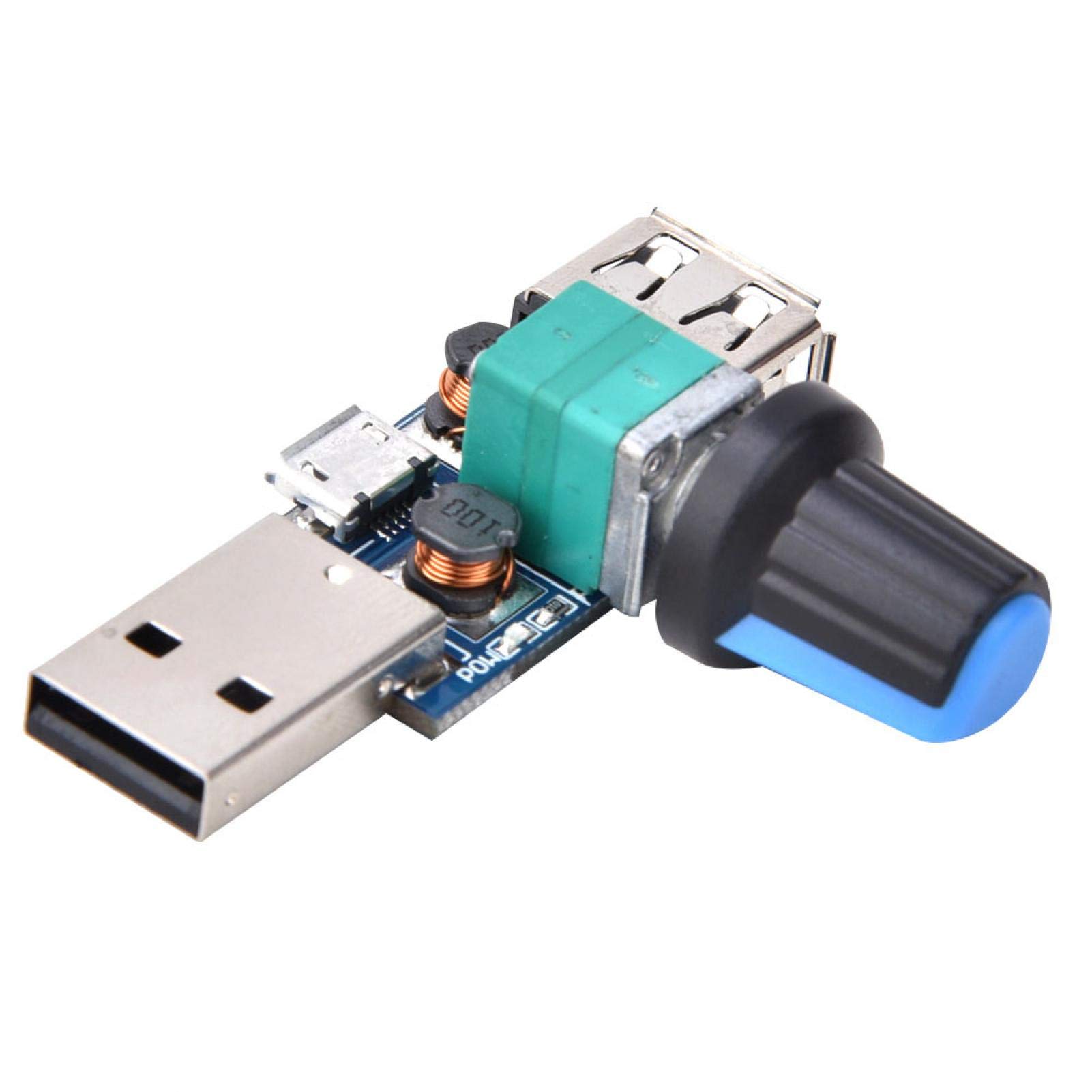 Regolatore Velocità Ventola USB - Controller 2 Pezzi Per Ventole PC E Power Bank