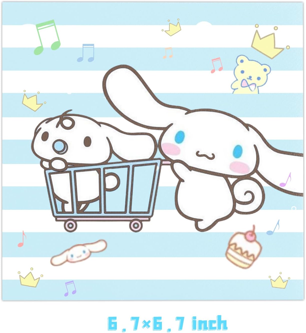 40Pack Cinnamorolls Party Supplies 20 plates, 20 napkins for the Cinnamorolls birthday party decoration image 3