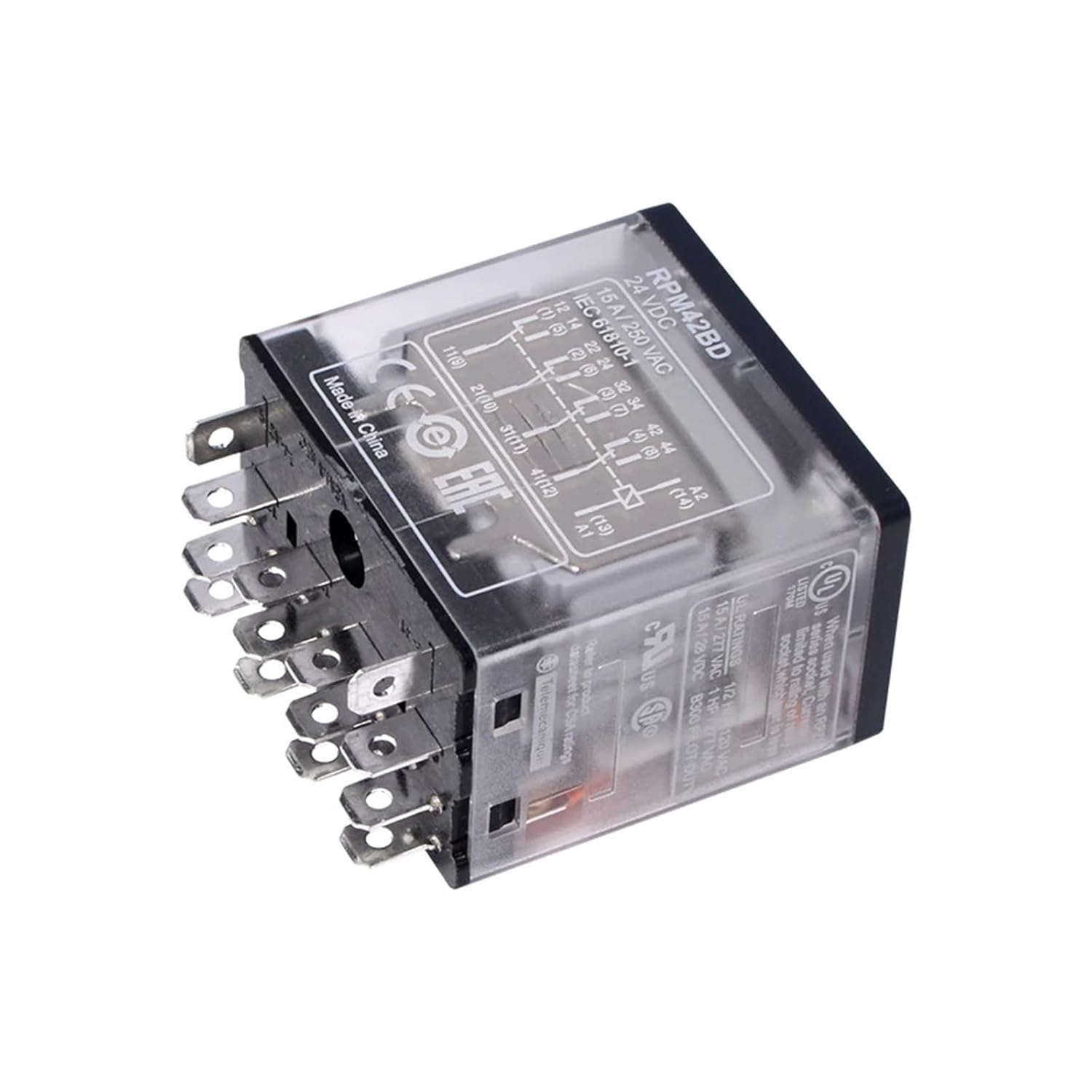 1pcs Power Relay RPM22BD 5-pin 14-pin 8-pin Wide-pin Socket RPZF2