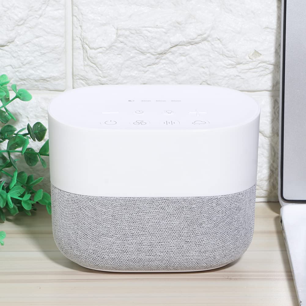 White Noise Machine, Stylish Sleep Aid Device Strong Practical Sleep Aid Machine Portable for Bedroom