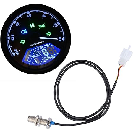 Amazon デイトナ バイク用 デジタルスピードメーター 表示範囲0 399km H 60 40 17 5mm Nano2 スピードメーター 車 バイク