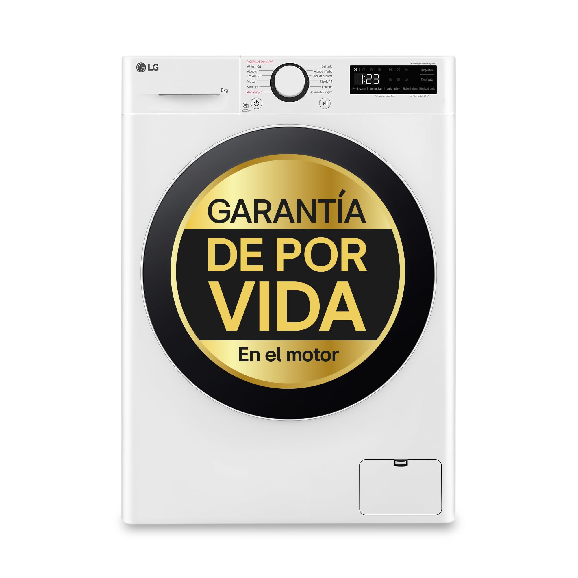 LG F1P1CY2T - Lavadora Inverter direct Drive, 17 kg, A++, 1100 rpm, serie XXX, color inox antihuellas — view 26