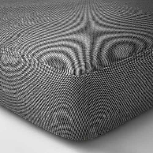 Coussin extérieur 124 x 62 cm gris foncé pour chaises inconfortables