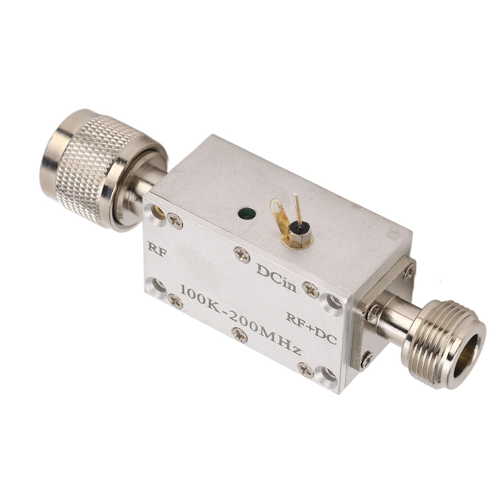 Bias Tee, Hochfrequenz Bias Tee T-Stück Verstärkermodul HF-Breitband für 0,1–200 MHz HF-Signale, Logarithmisch