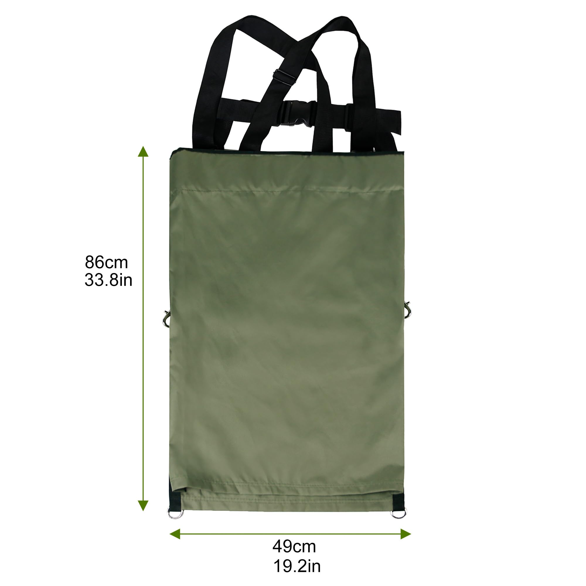 Harvest - Bolsa para recoger frutas, delantal de jardinería, bolsa de almacenamiento de manzana, resistente y ajustable, para cosecha al aire libre, huerto, granja, jardín, Ejercito Verde, Talla única