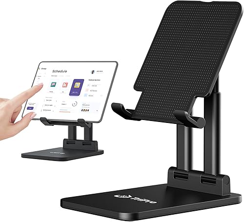 Soporte para tablet TriPro, soporte para monitor portátil ajustable y plegable, 4.72 pulgadas de ancho, súper estable, compatible con tabletas de 7