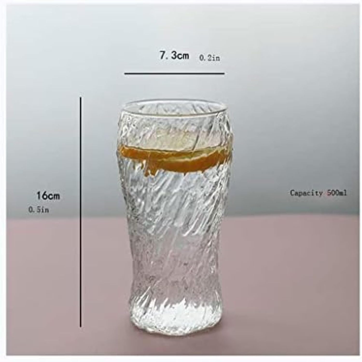 Juego de vasos de cristal transparentes para jugo, leche y café para cocina, ideal para desayuno y bebidas frías
