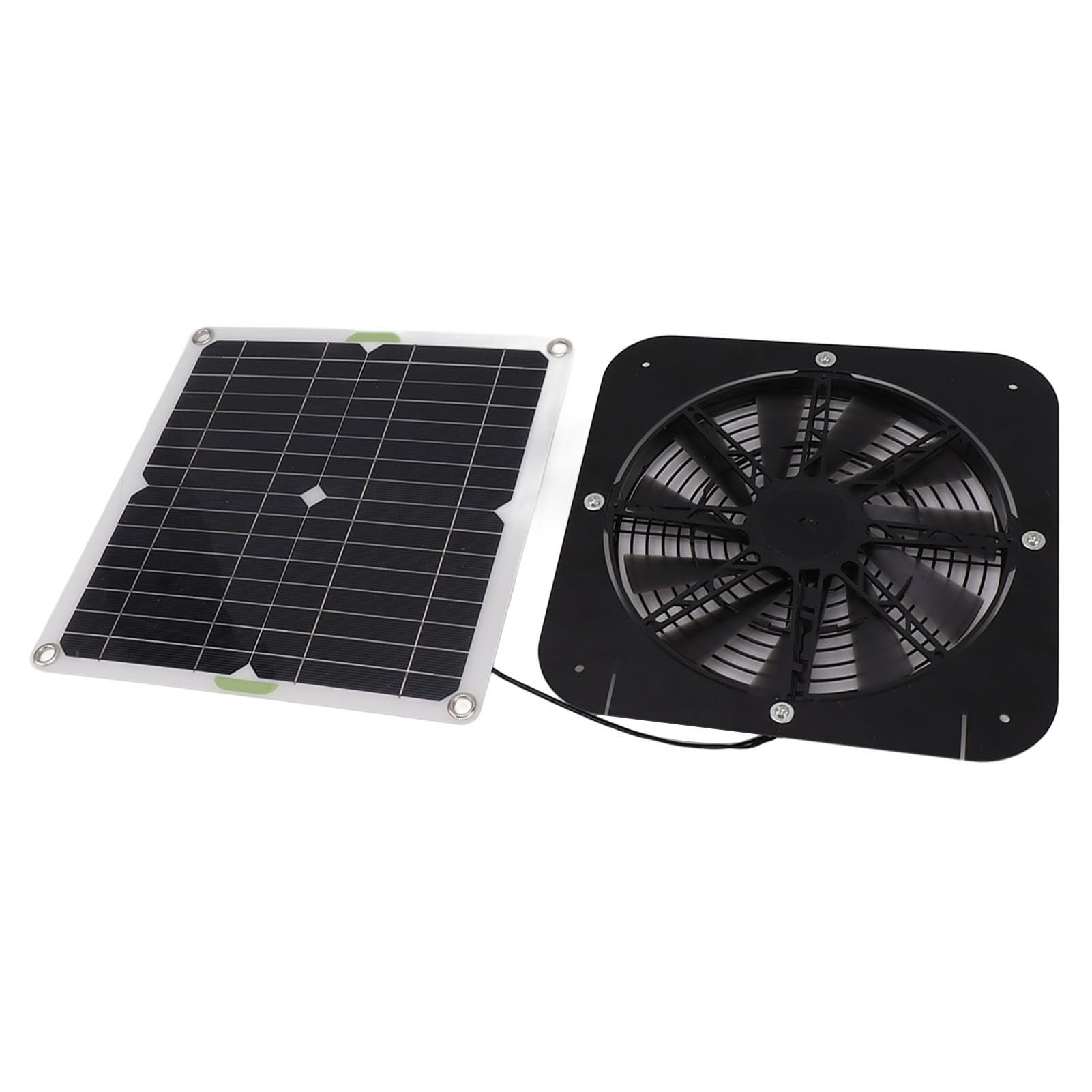 13.5 Pollice Solar Powered Fan 100W Rotondo Efficace Pannello Solare di Raffreddamento Fan Kit Per Serra Pollo Coop Cane Kennel