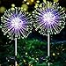 Lampes Solaires de Jardin, ZVO 120 LED Feu d'artifice Solaire Lumières Solaires Exterieures, Eclairage Imperméables de Starburst Décoration Étanche pour Pelouse Mariage Allée Fête Noël(Multicolore)