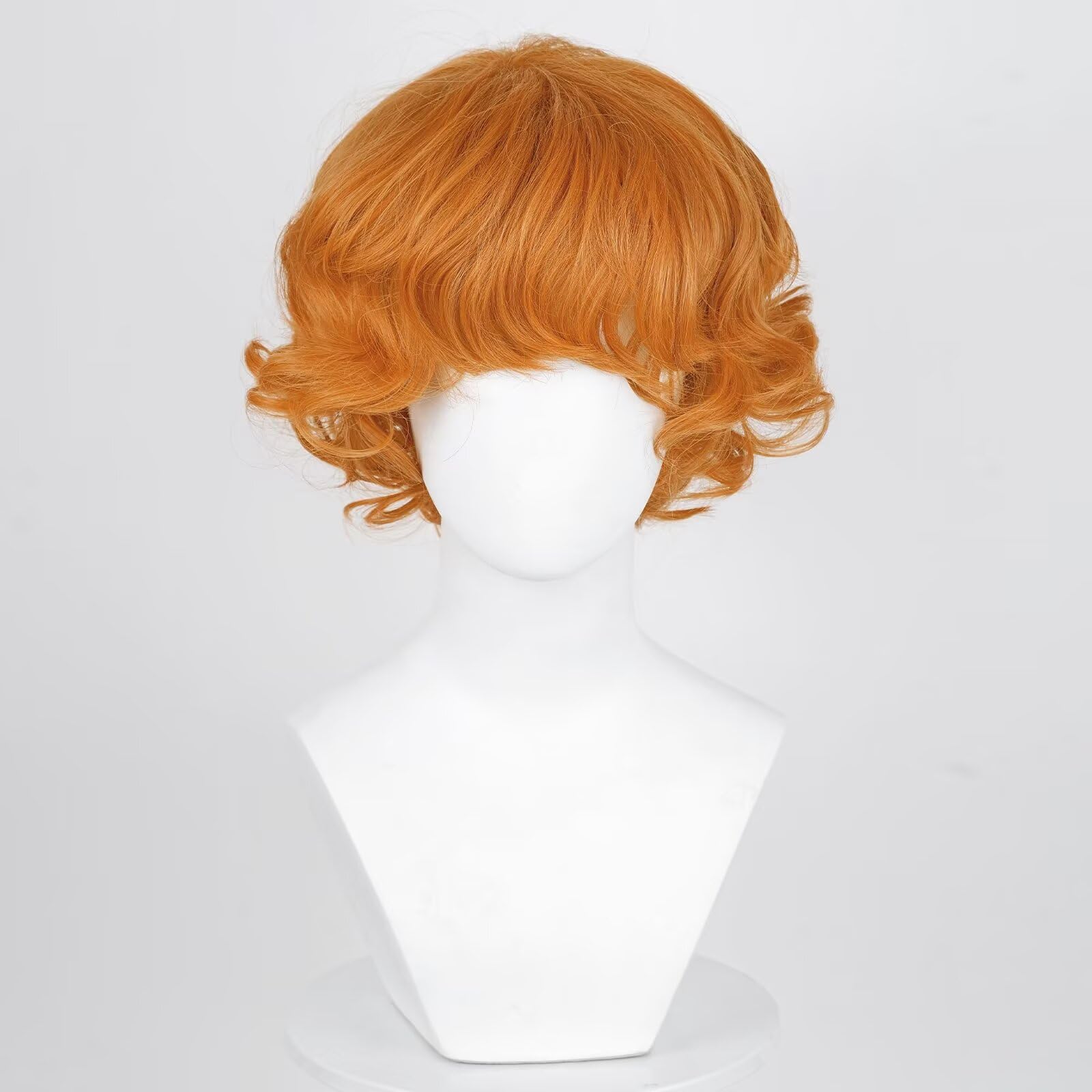 KiyaCos Cosplay Wig Crimson Long Dark Red Women Men Anime Show Party Halloween Synthetic Hair Wigs: Mixed-Orange