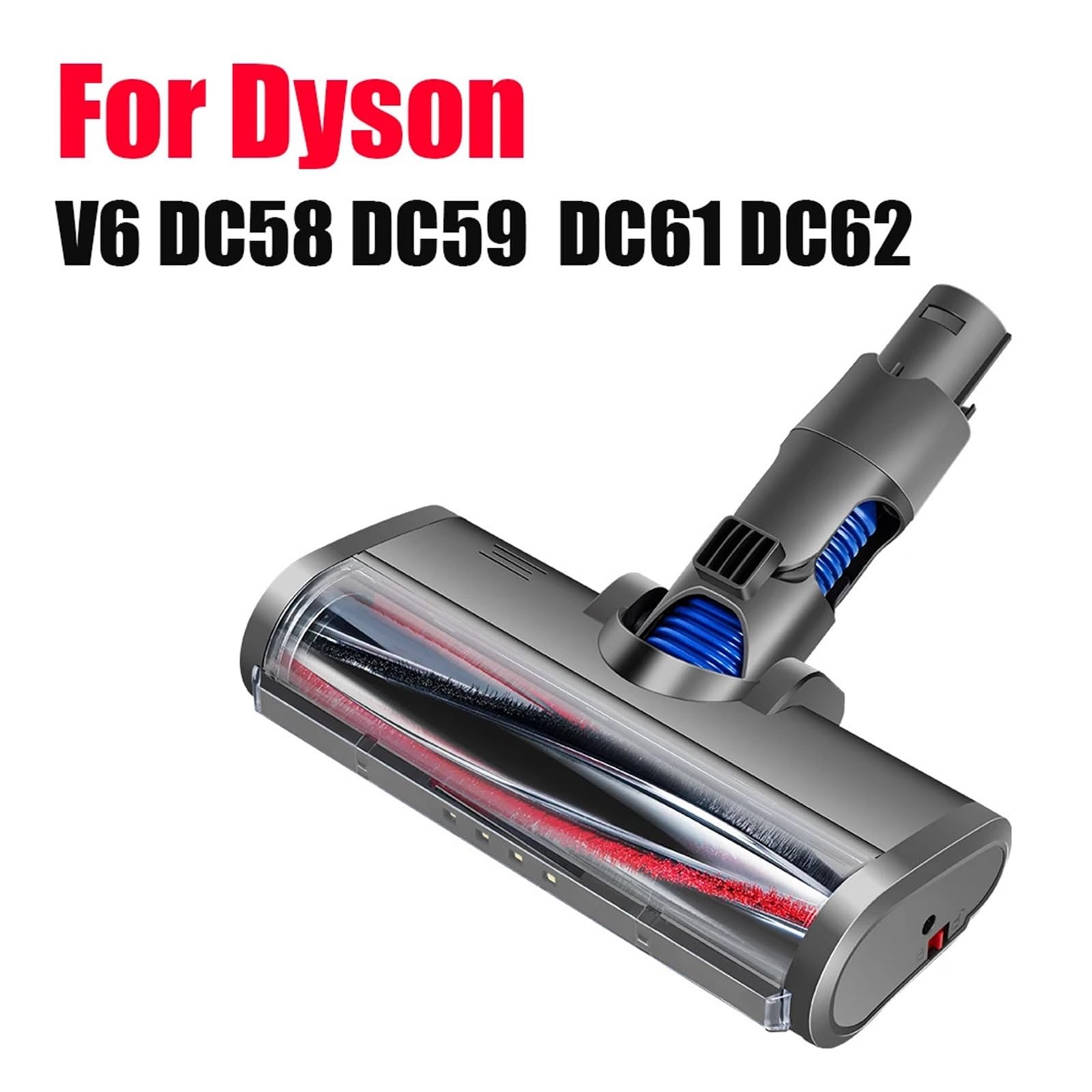 Compatible Con Dyson V6 DC58 DC59 DC61 DC62 Cepillo De Rodillo Eléctrico De Liberación Rápida Con Cepillo De Cerdas For Barredora De Rodillos Cabezal De Rodillo Accesorios For Cepillos For Alfombras Y