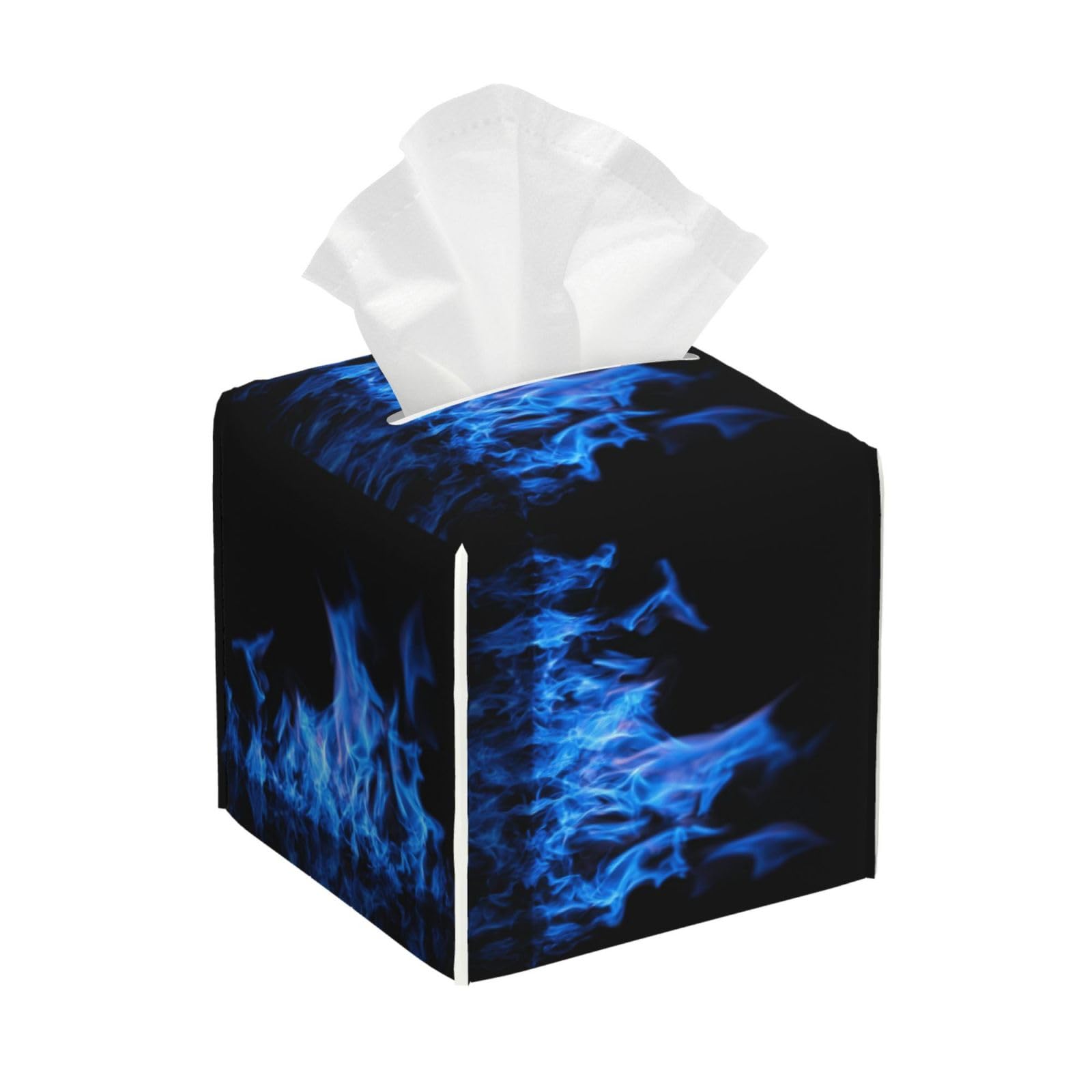 Flame Tissue Box Cover Square Cube Boxes