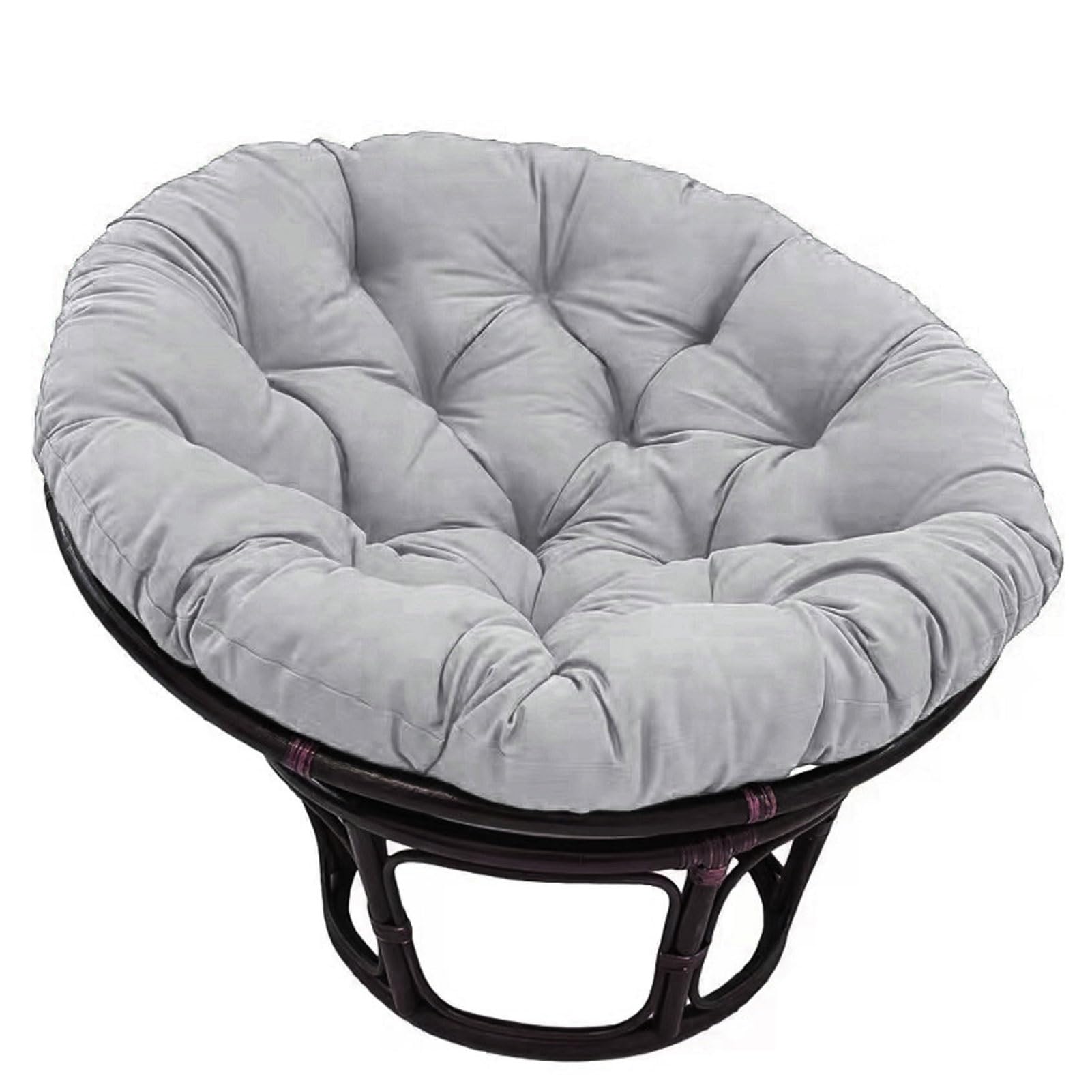 Stuhlkissen für Schwenessel Rund Sessel & Polyrattan Sessel – 100 cm Durchmesser 10-12 cm Kissenstärke bequemes Polster Kissen für Gartenmöbel Outdoor-Dekoration.