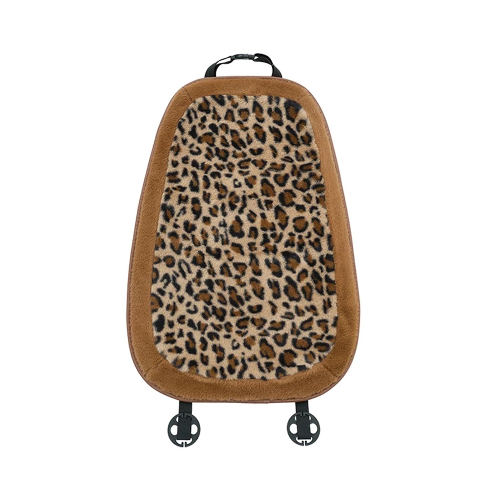 Hviyroi car seat cushion Fluffy Leopard Car Seat Cushion Soft Protector(Back cushion)