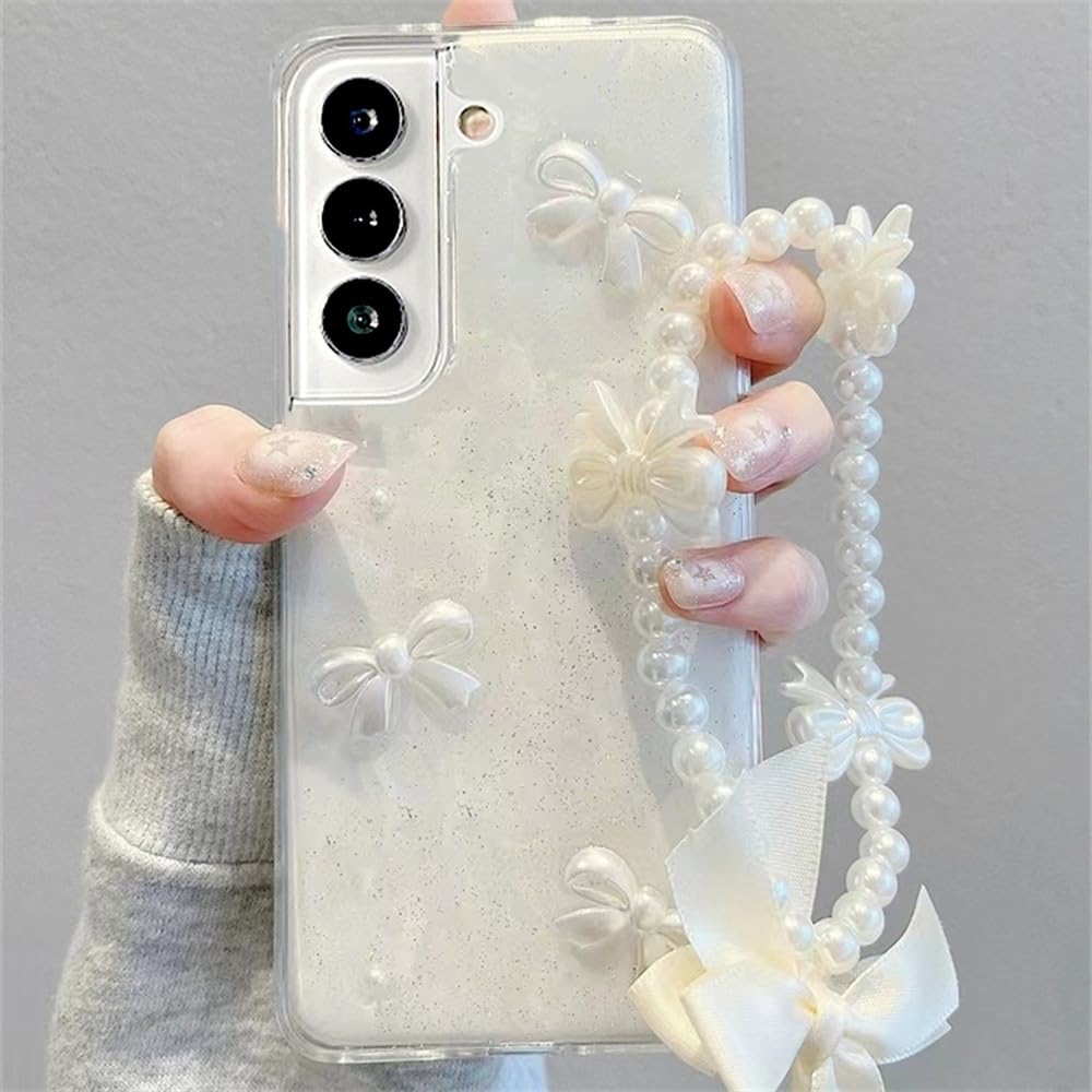 Coque antichoc Samsung A54 bracelet perles pour éviter chutes
