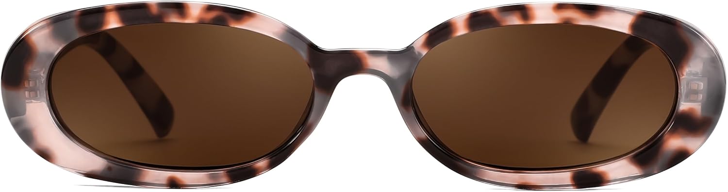 FEISEDY Retro Oval Sunglasses for Women 90s Narrow Round Lightweight Shades Y2k Trendy Sunnies B1171 - Image 8