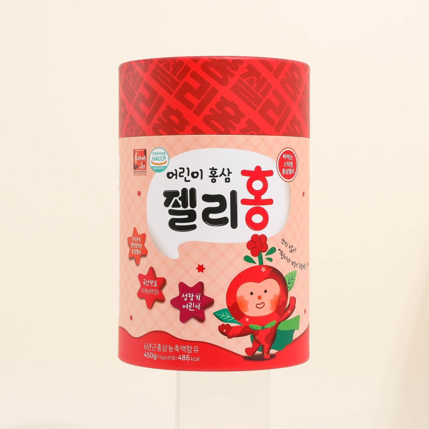 NANUMI RED Ginseng Jelly 0.53 oz x 30 Packets – Premium Korean Red Ginseng Extract, Fruity Flavor, No Artificial Additives, Individually Wrapped, Made in Korea