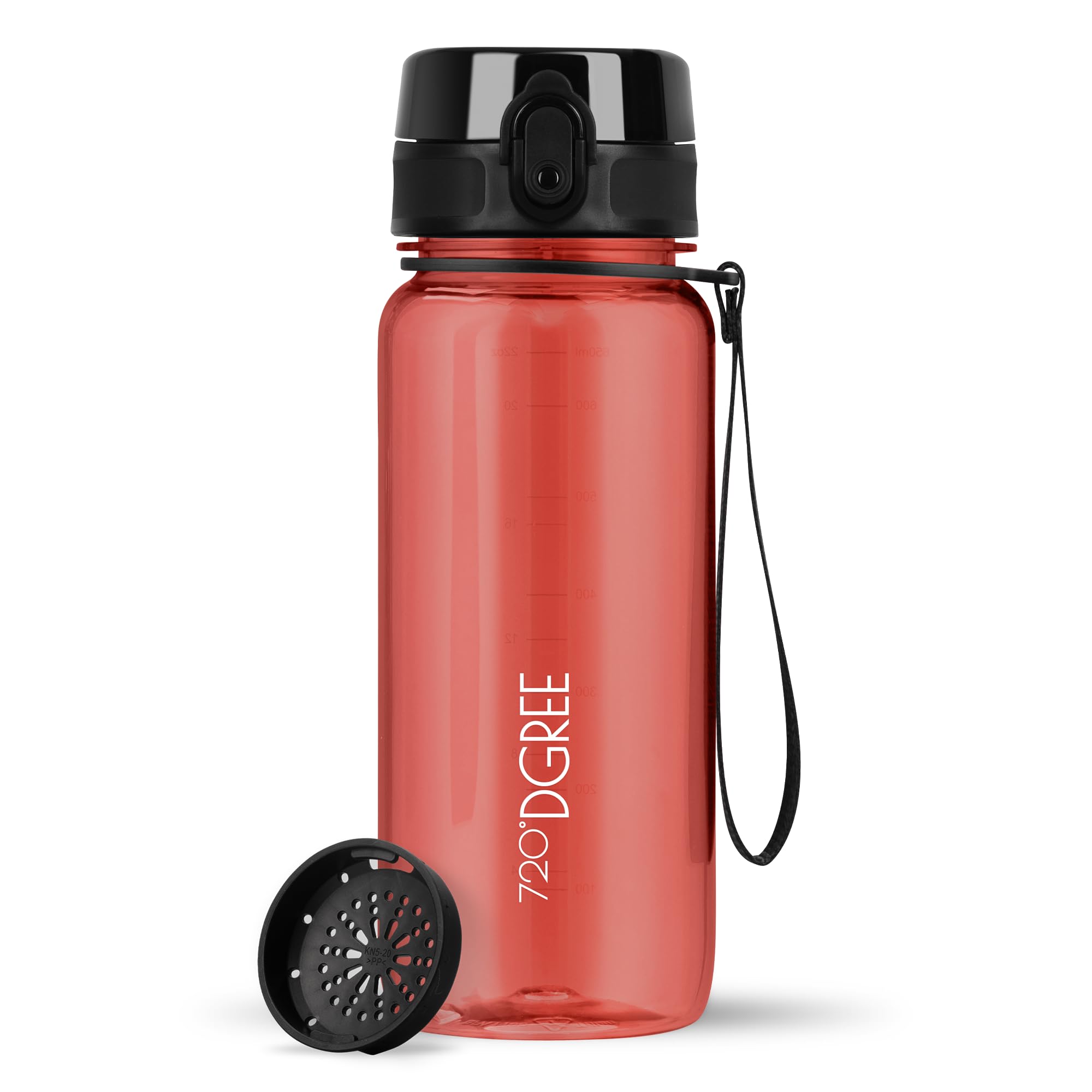 720°DGREE Botella Agua 1 Litro “uberBottle“ - Tamiz-Fruta, softTouch - Sin BPA, Prueba de Fugas, Reutilizable - Cantimplora, Water Bottle ideal para Deporte, Fitness, Gimnasio, Senderismo, Ciclismo — view 235