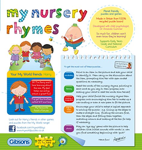 Gibsons My Nursery Rhymes Jigsaw Puzzles #TOP1