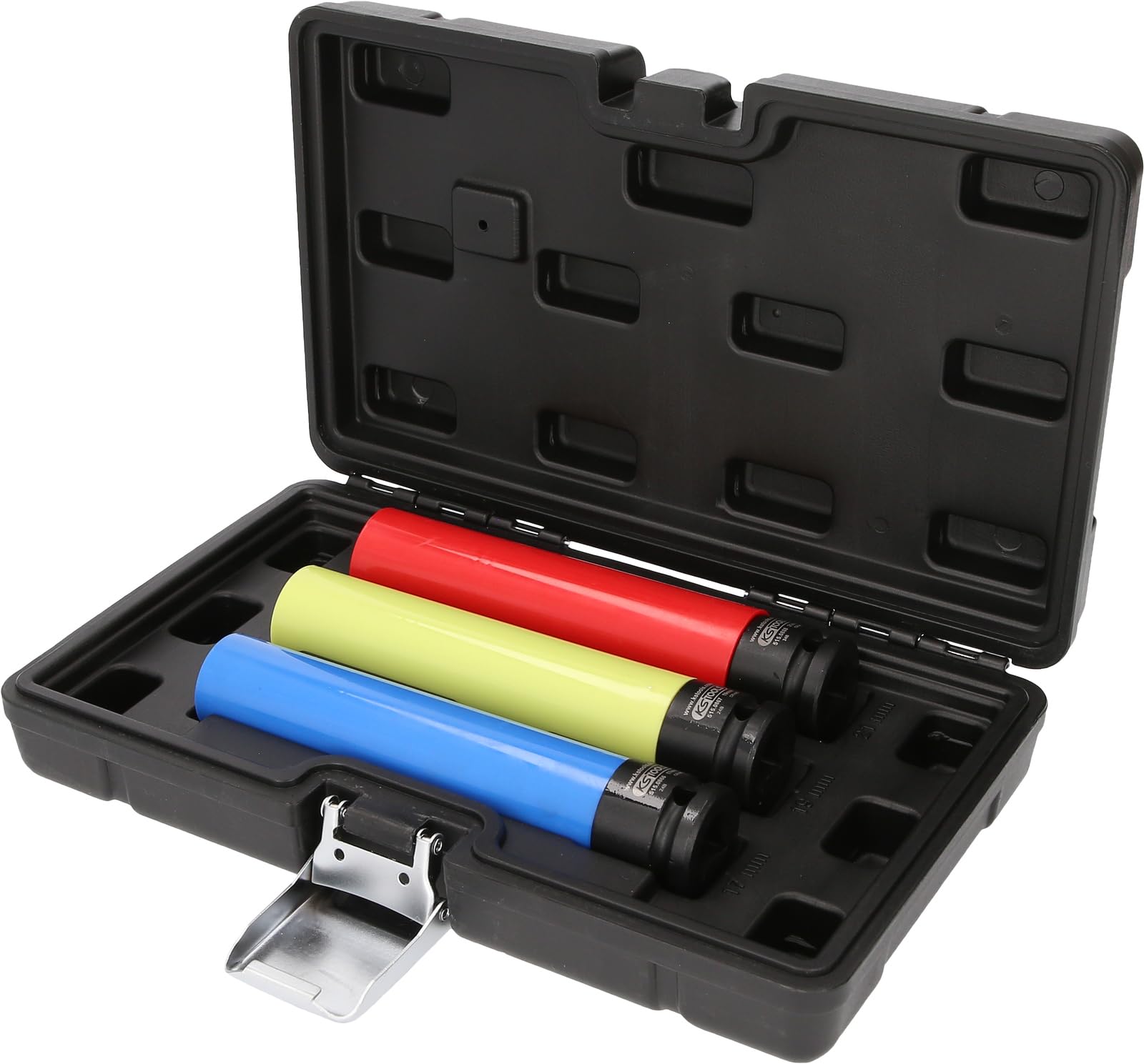 KS Tools 515.0865 Alu-Felgen Kraft-Stecknuss-Satz, extra lang, 3-tlg, 1/2", 17, 19, 21 mm