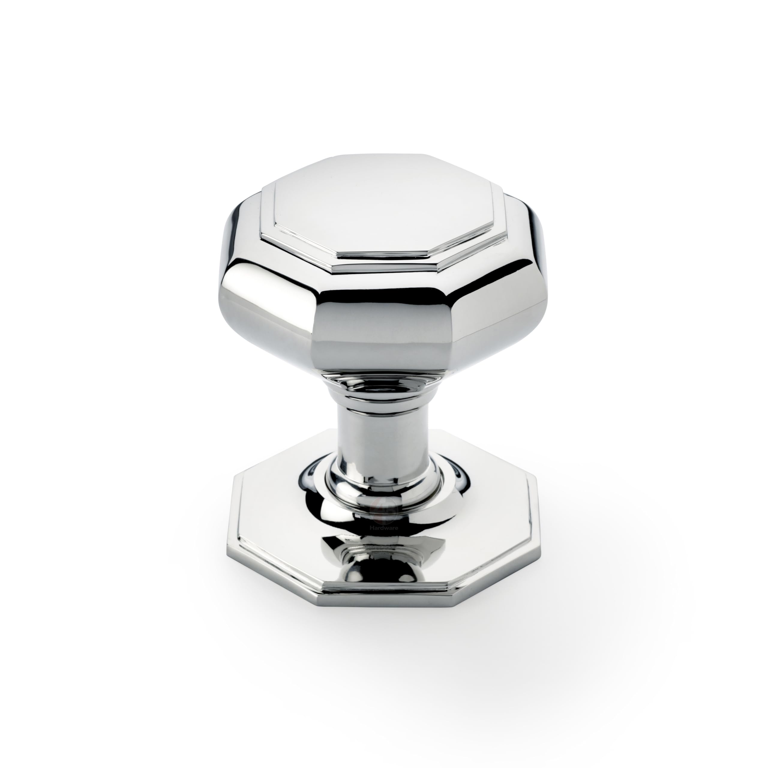 AB Hardware 110mm Very Large Polished Chrome Octagonal Centre Door Knob