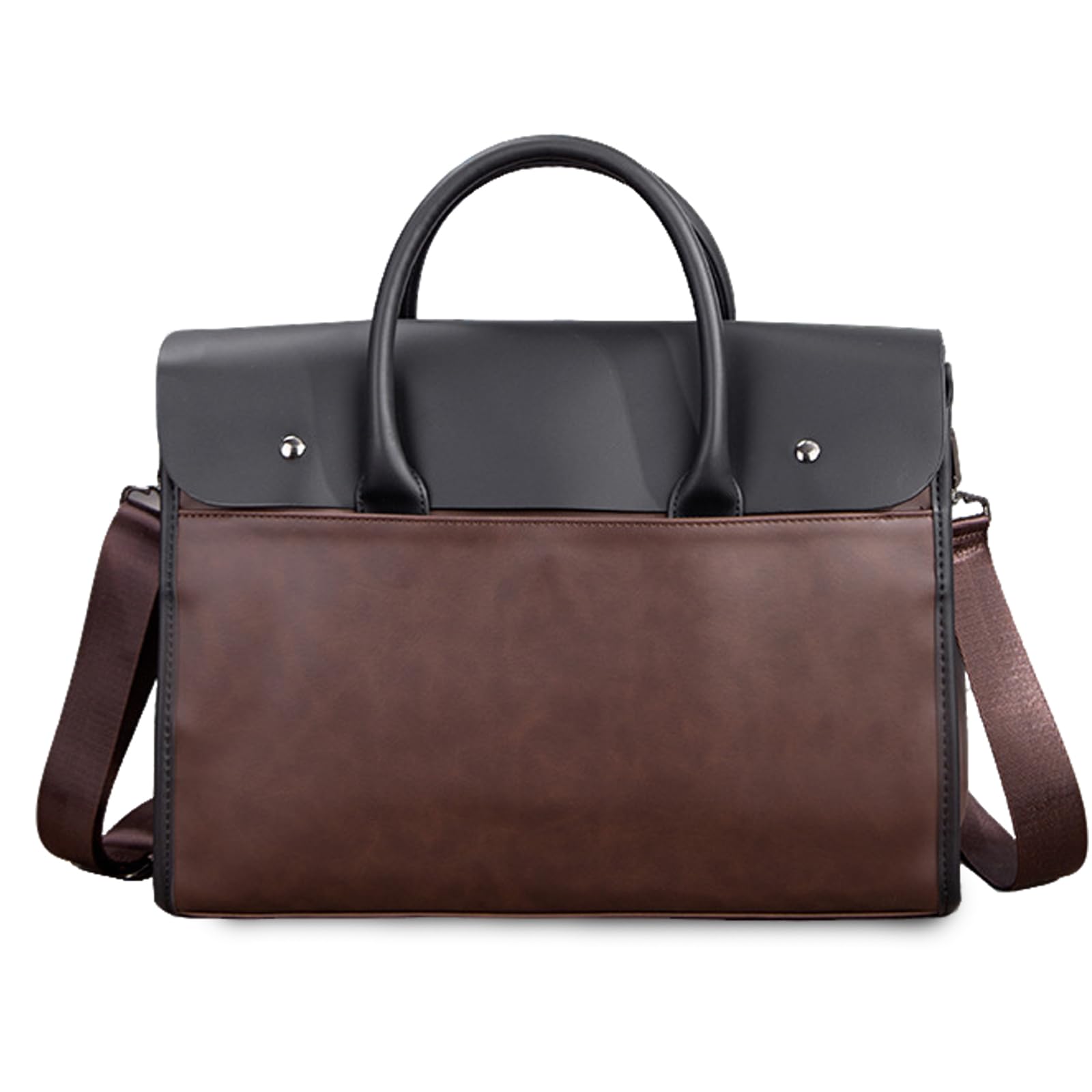 FANDARE Maletín Hombre Cuero PU Cartera Maletín Ejecutivo Bolso Portátil