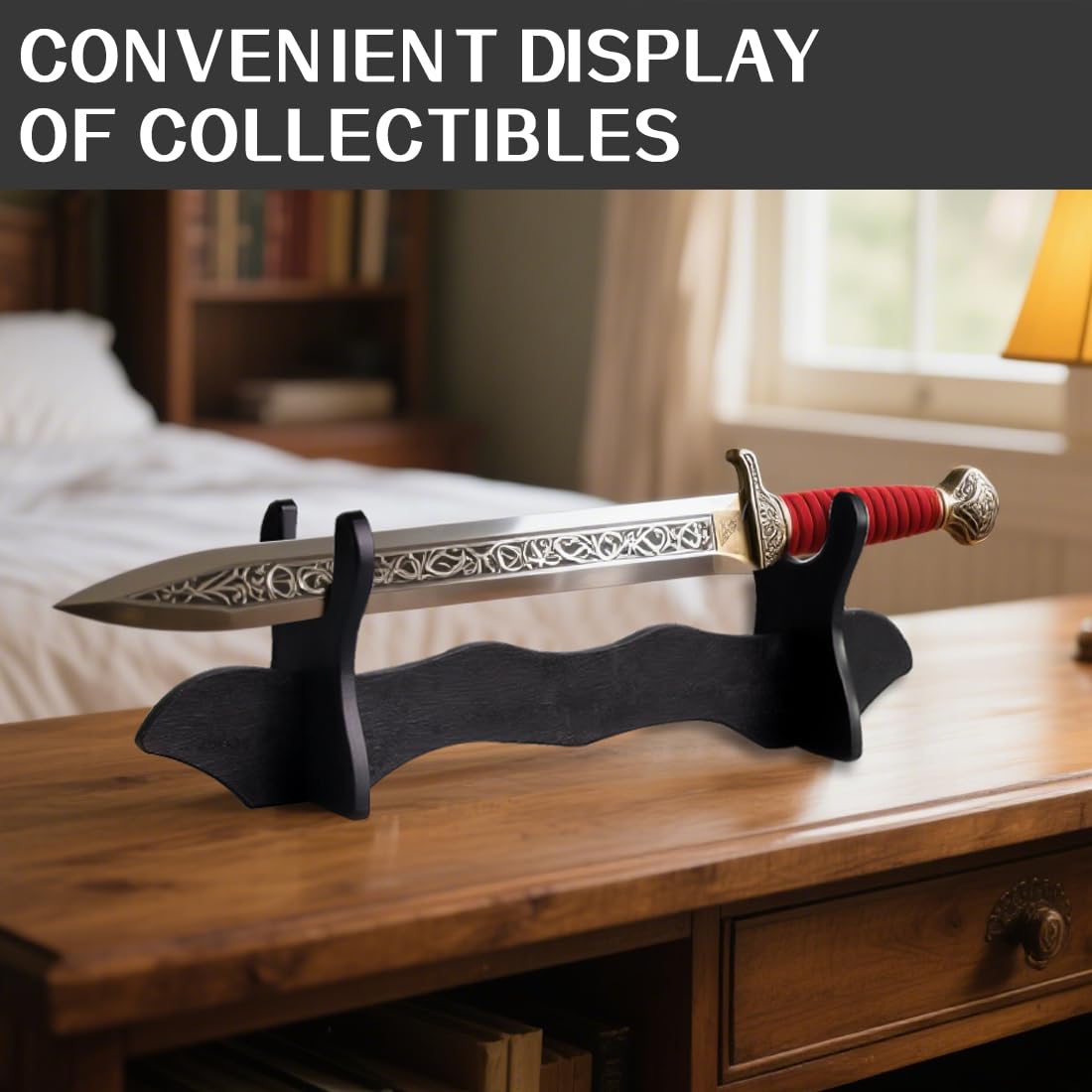 Supporto per Spada Decorativo, Supporto per Spada Samurai, Supporto per Spada Katana, Espositore per Spada da Samurai per Coltelli, Pugnali a Casa o in Ufficio