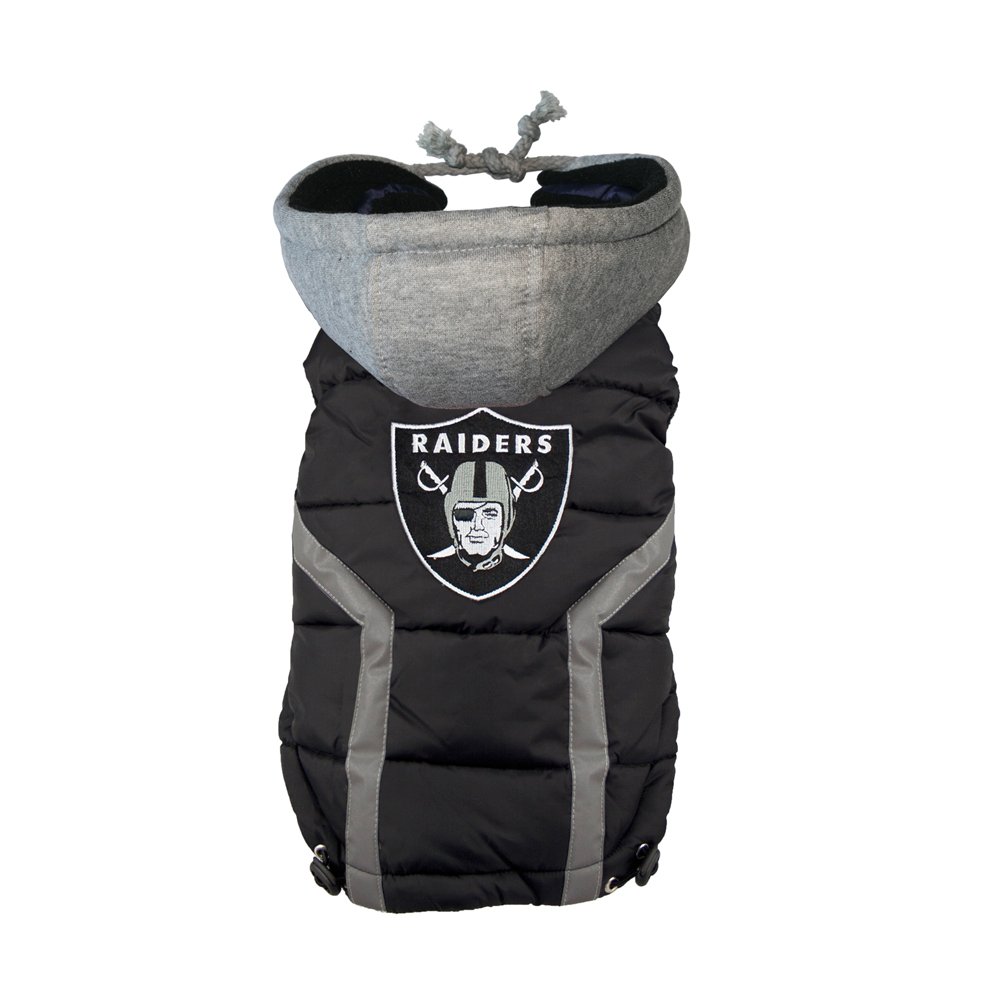 NFL Oakland Raiders Dog Puffer Vest, 3X-Large