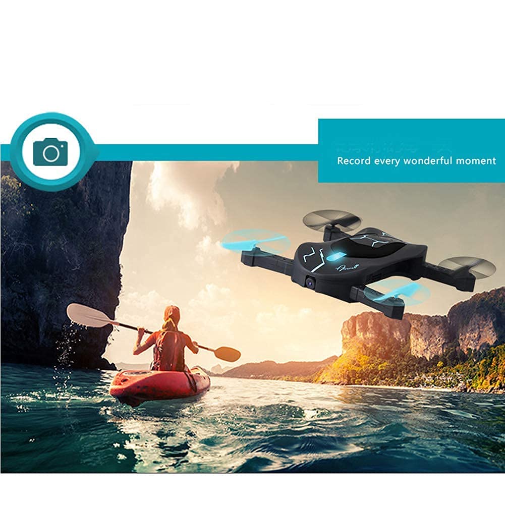 Mini Składany RC Nano Camera Drone dla dzieci Prezent Kieszonkowy Przenośny Quadcopter z lądowaniem jednym klawiszem, łatwy w pilotażu dla początkujących Biały 30 W