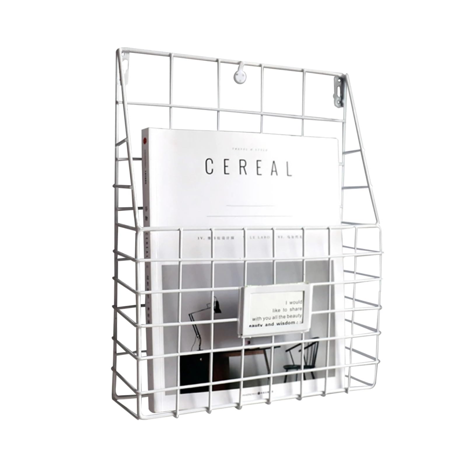 Kiosque à journaux, Boîte aux Lettres, Cage, Porte-journaux, Cadre Simple, Suspension Murale en Fil de Fer