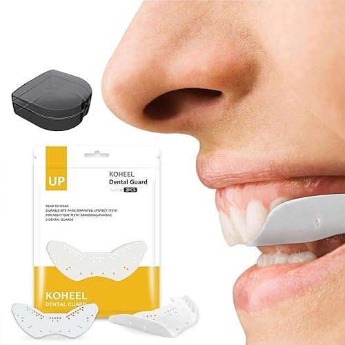 KOHEEL Protector bucal ligero para rechinar y apretar los dientes, protector nocturno para detener el bruxismo, protector bucal TMJ (paquete de 1)
