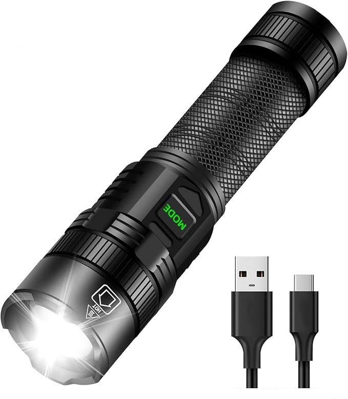 FUIIKEEM Rechargeable Flashlights High Lumens 100000 Ultra