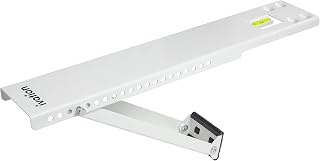Ivation Universal Air Conditioner Support Bracket | 19” Easy-Install Adjustable Platform for AC Units Up to 170 Lbs. | Support Leg with Rubber Foot, Built-in-Level & Extenders for All Window Types