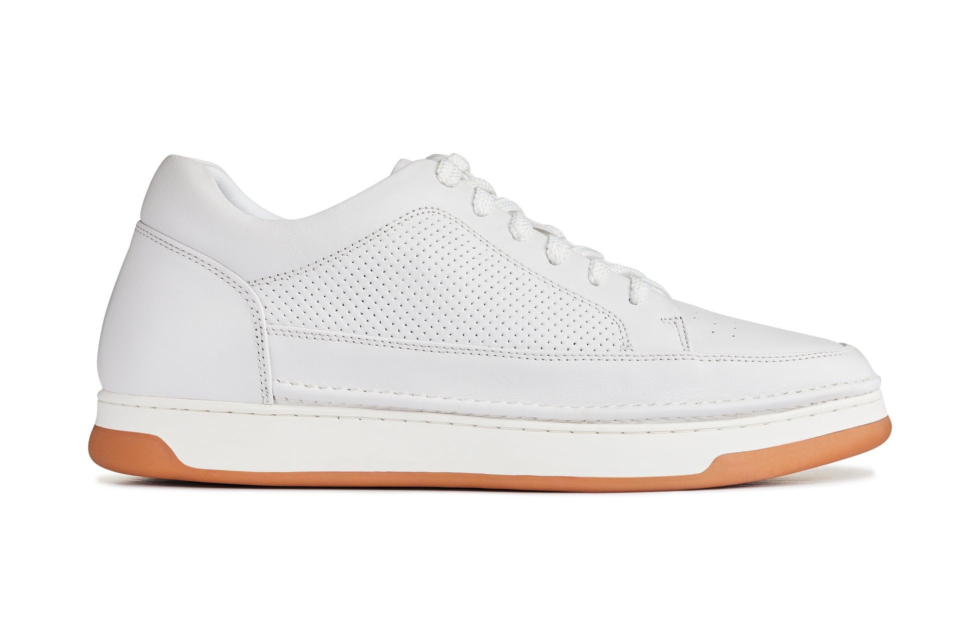 CALTO Zapatos de elevación invisibles para hombre con aumento de altura – Zapatillas de cuero de primera calidad con cordones – 2.6 pulgadas más altas