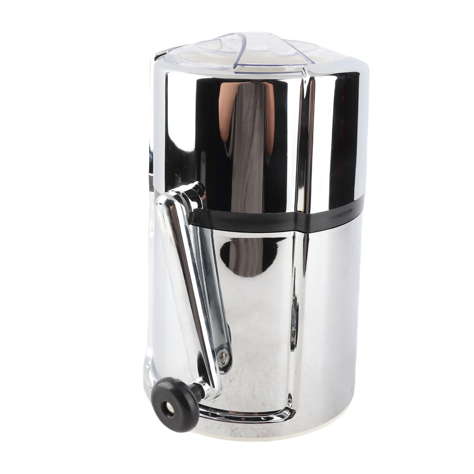 Trituradora de hielo Trituradora de hielo portátil de acero inoxidable Manivela Picadora de hielo manual con caja de hielo y cuchara para cócteles de batido Mojito