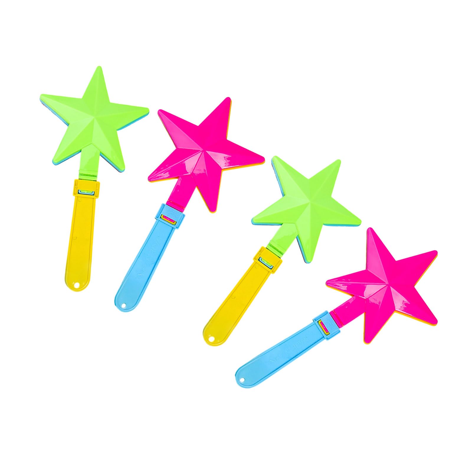 Tsophreniq Bulk Noise Creation Set 4Pcs Ergonomic Clapping Props Safe for Kids Recycled PP Cheering Supplies Event Decoration PP Materials Clappers