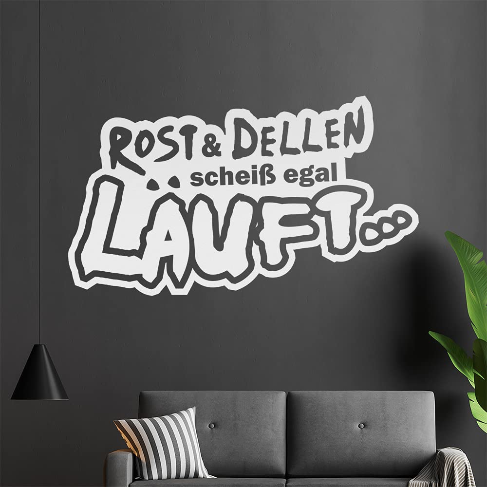 Kiwistar Rost & Dellen scheiß egal Lauft... - Offroad Tour Dirt Wall Sticker in 6 Sizes - Wall Sticker - Decoration, Kitchen, Living Room, Bedroom, Bathroom
