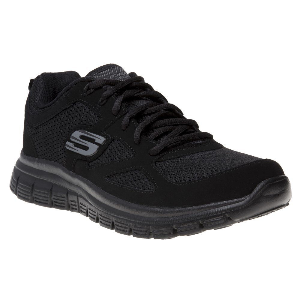 Skechers Burns Agoura, Men's Low-Top Sneakers, Black, 9 UK