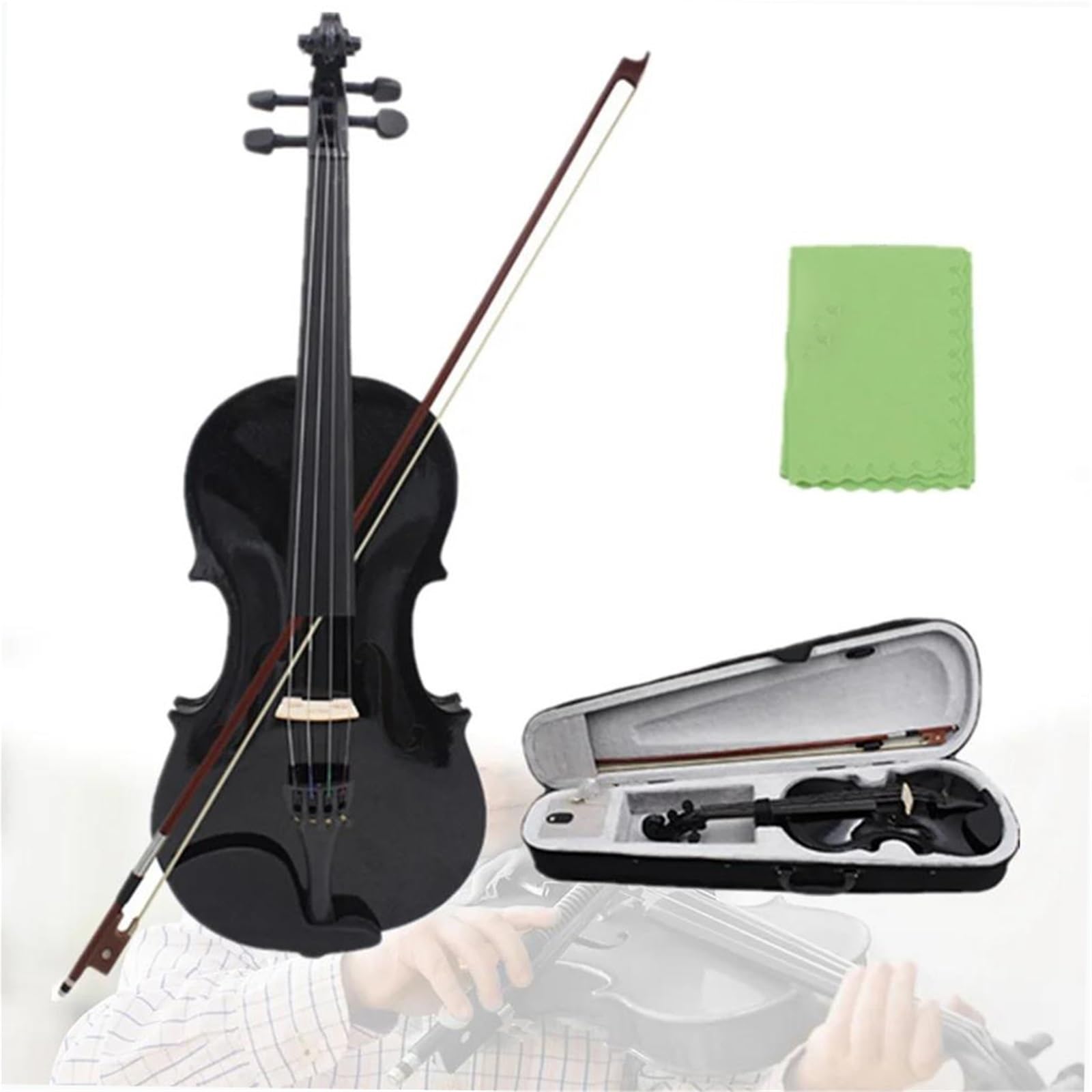 Kit Di Violino Professionale Violino Acustico 4/4 3/4 1/2 1/8 Per Violino Principiante Con Custodia E Archetto(1/8)