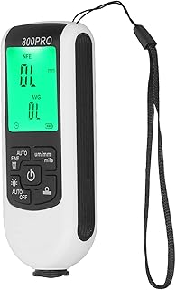 NDNCZDHC Paint Thickness Gauge, HW 300PRO Thickness Gauge 0â€‘2000um Paint Depth Gauge Measuring Tool Digital Thickness Gauge for Vehicle(White)