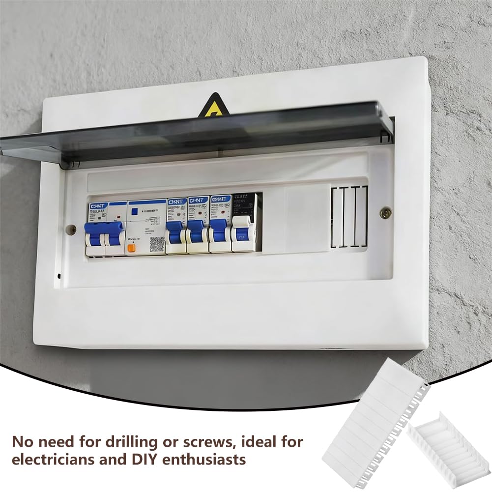 12 Cubierta para Cuadro Electrico, 6TE para cuadro eléctrico, Ampliables a 12TE, Compatibles con F-Tronic, Hager, Hensel, Tapas ciegas para caja de distribución