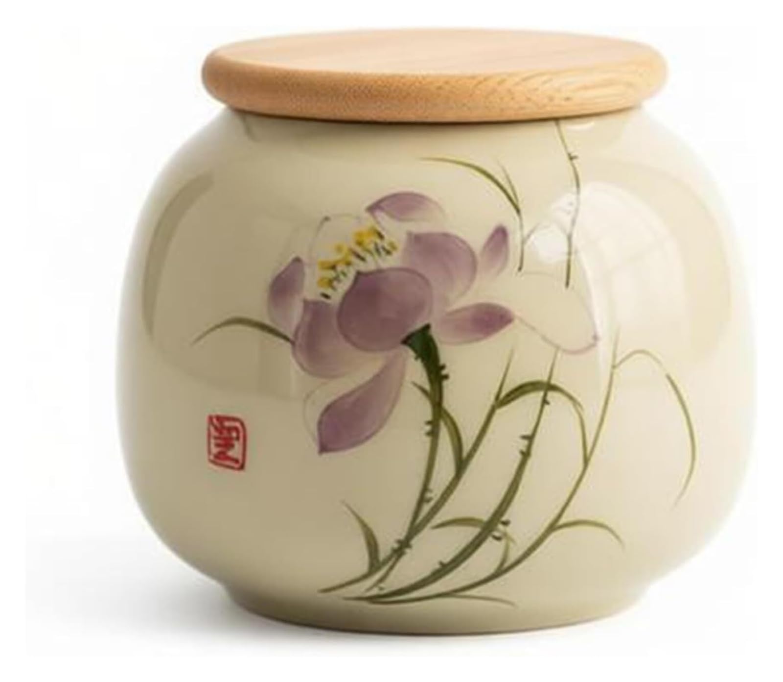 DQZRTUECA Airtight Ceramic Tea Art Jar