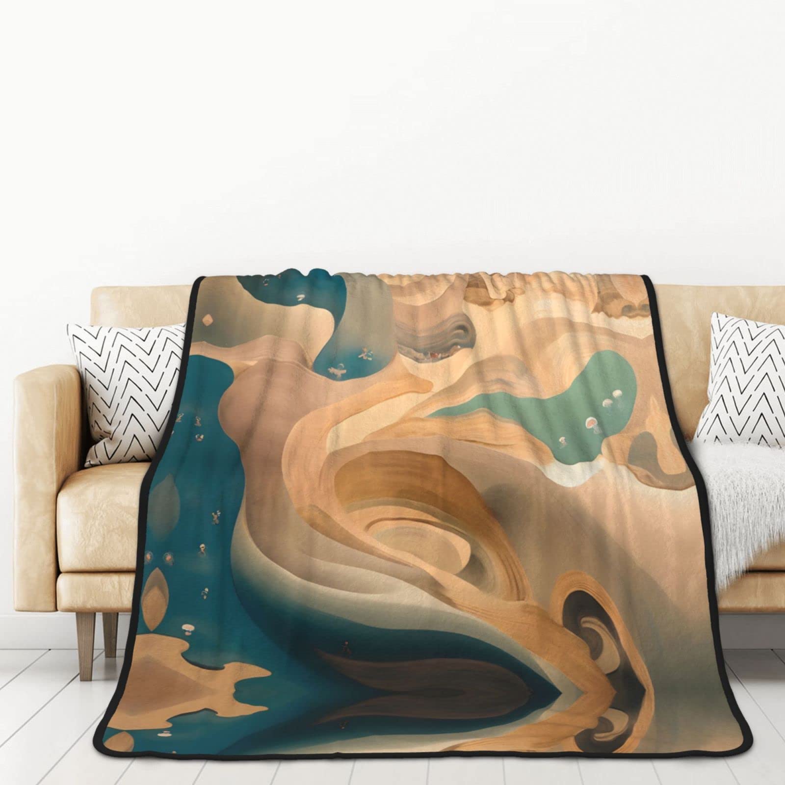 Couverture en flanelle Dunhuang pour voiture plaid chaud voyage adulte