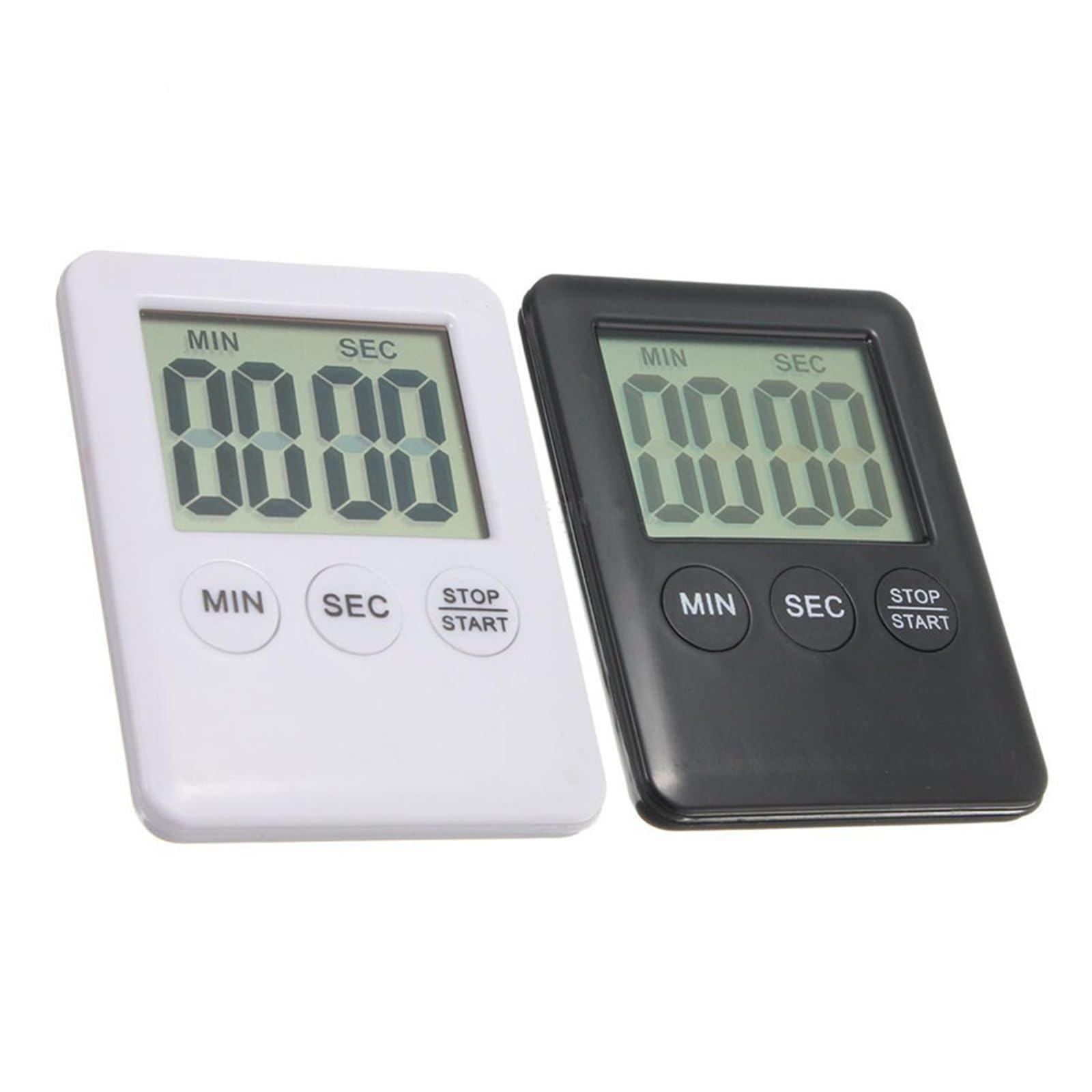 Magnet Kitchen Cooking Timers LCD Digital Screen Timer Square Count Up Countdown Alarm Clock Reliable Efficient(BLACK)