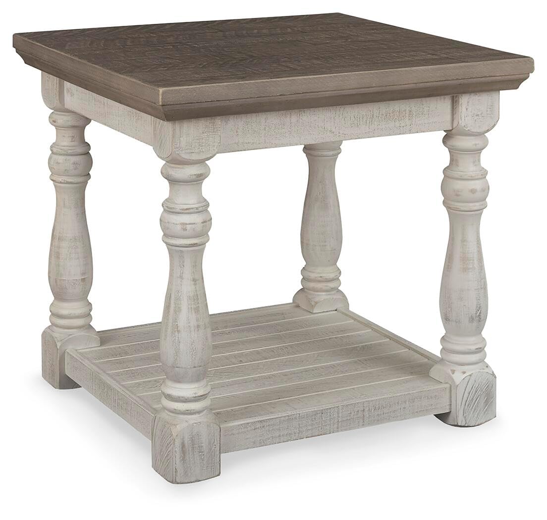 Signature Design by Ashley Havalance Farmhouse Rectangular End Table