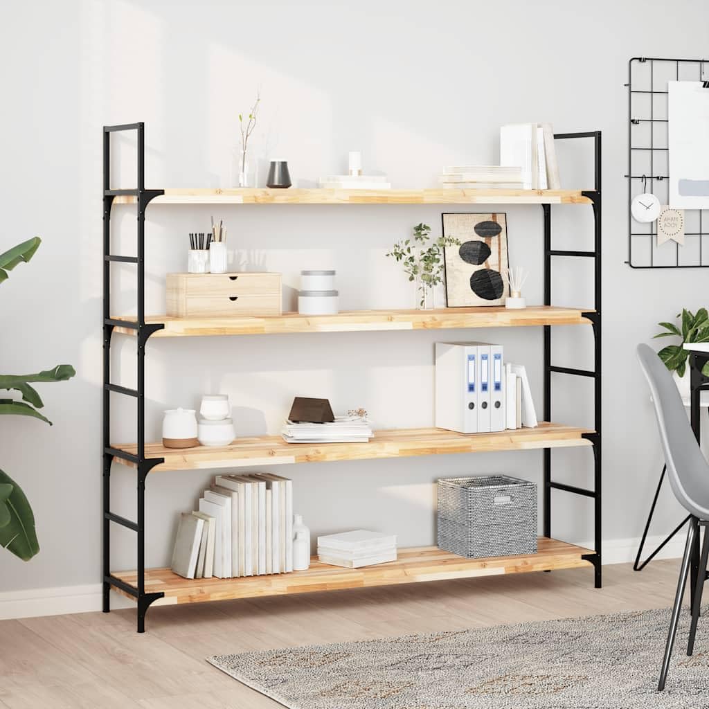 3-er Set Schweberegal 160 x 30 x 4 cm Massivholz Akazie unbehandelt Modernes Wandboard ohne Bohren organisiert Bücher Deko im Wohnzimmer Küche Schlafzimmer Flur